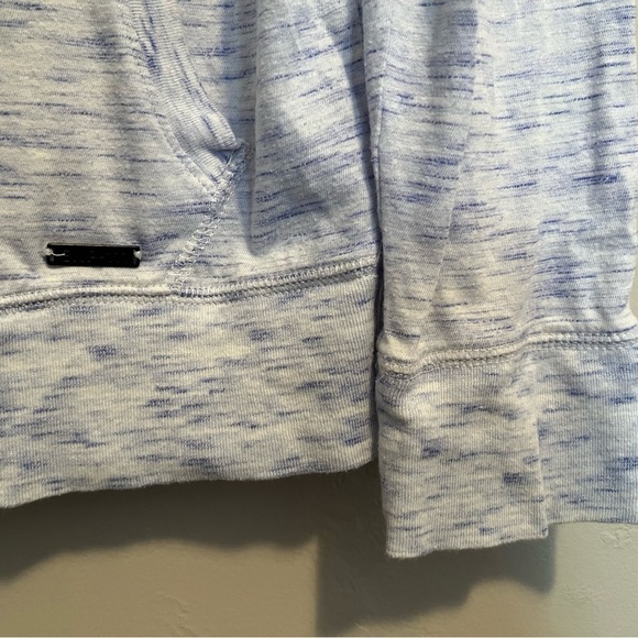 Express White & Blue Hooded Lightweight Sweatshirt - Picture 3 of 11